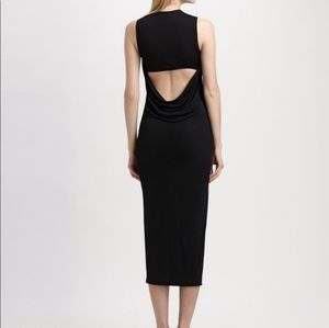 T Alexander Wang Jersey Open Cowl Back Dress